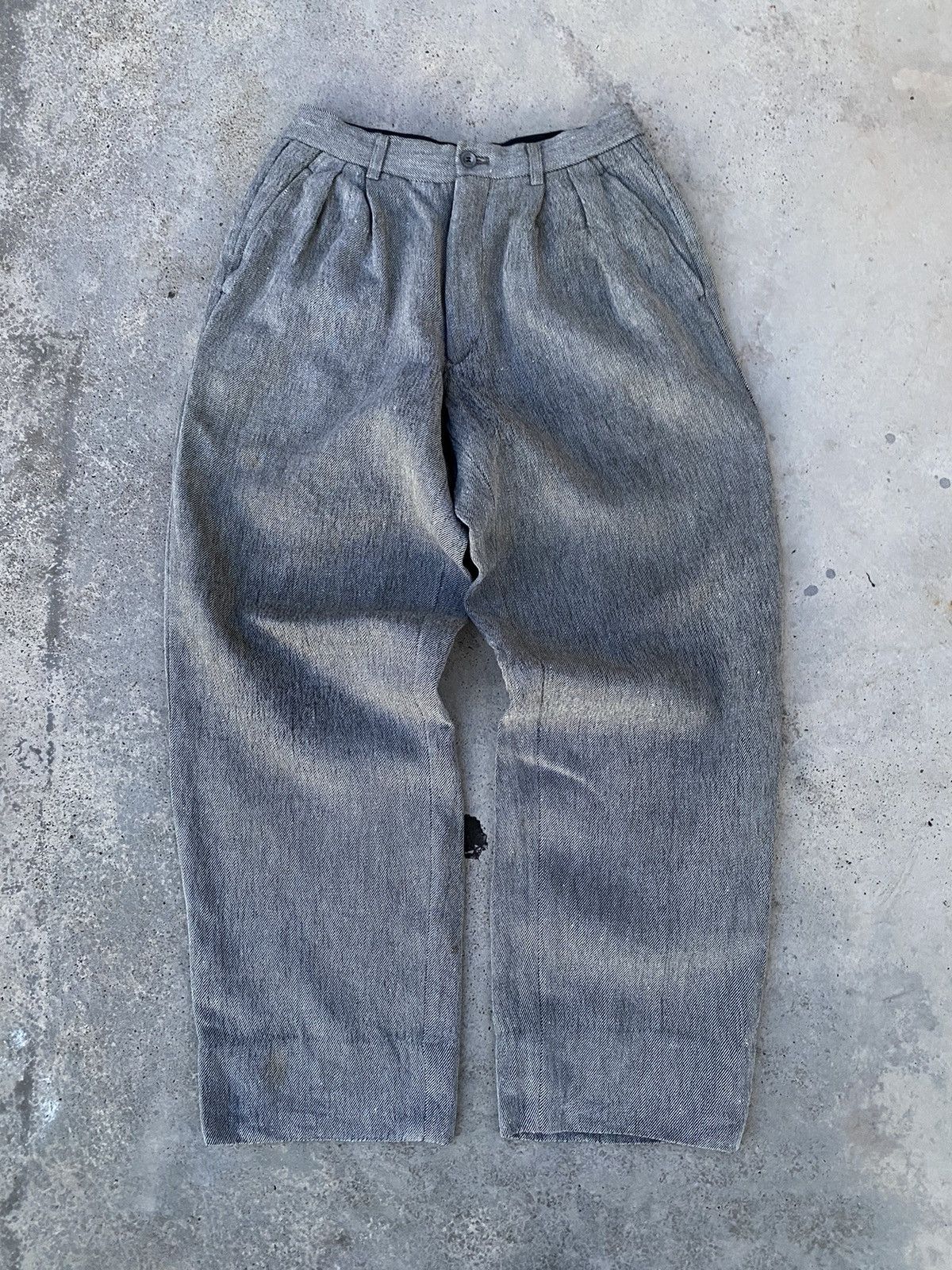 Issey Miyake Distressed Vintage Issey Miyake Men Wool Casual Pants Size US 30 / EU 46 - 1 Thumbnail