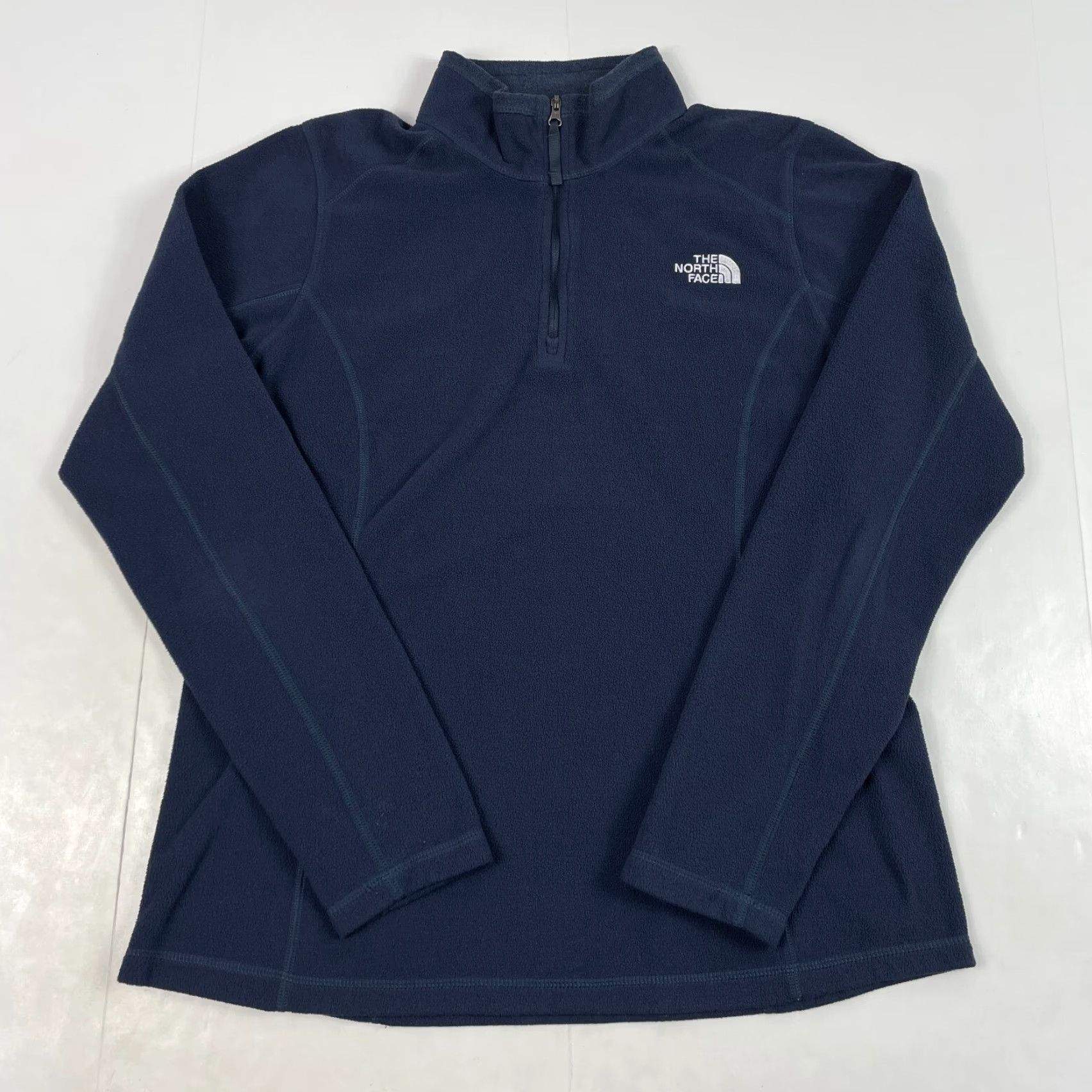 The North Face The North Face Jacket Womens Medium Blue Fleece 1/4 Zip Pullover Outdoor Warm Wind-Resistant Logo Embroidered Regular M Womens Size M / US 6-8 / IT 42-44 - 2 Thumbnail