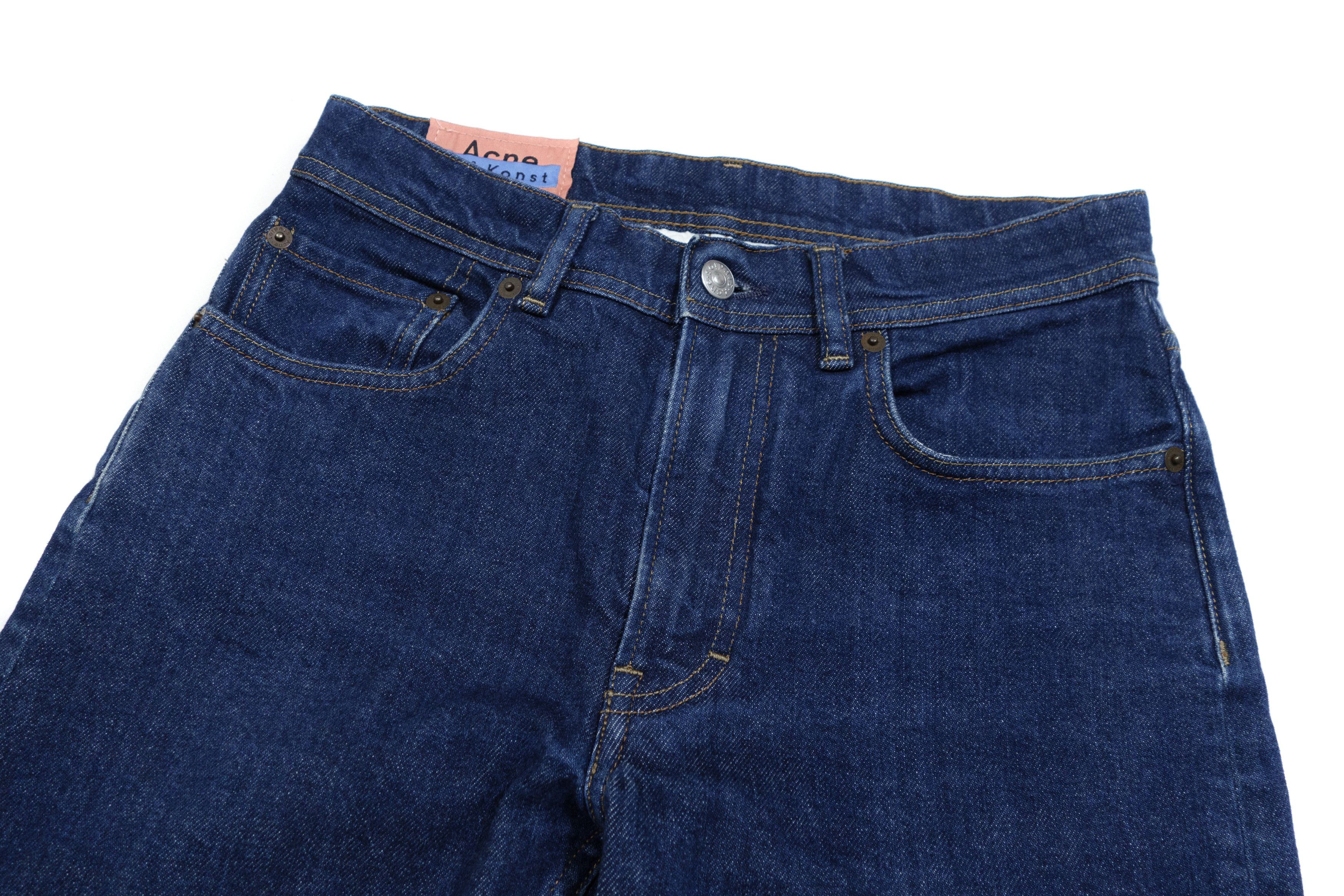 Acne Studios Bla Konst Mid-Rise Slim Cropped Jeans Blue Denim Size 27" / US 4 / IT 40 - 3 Thumbnail