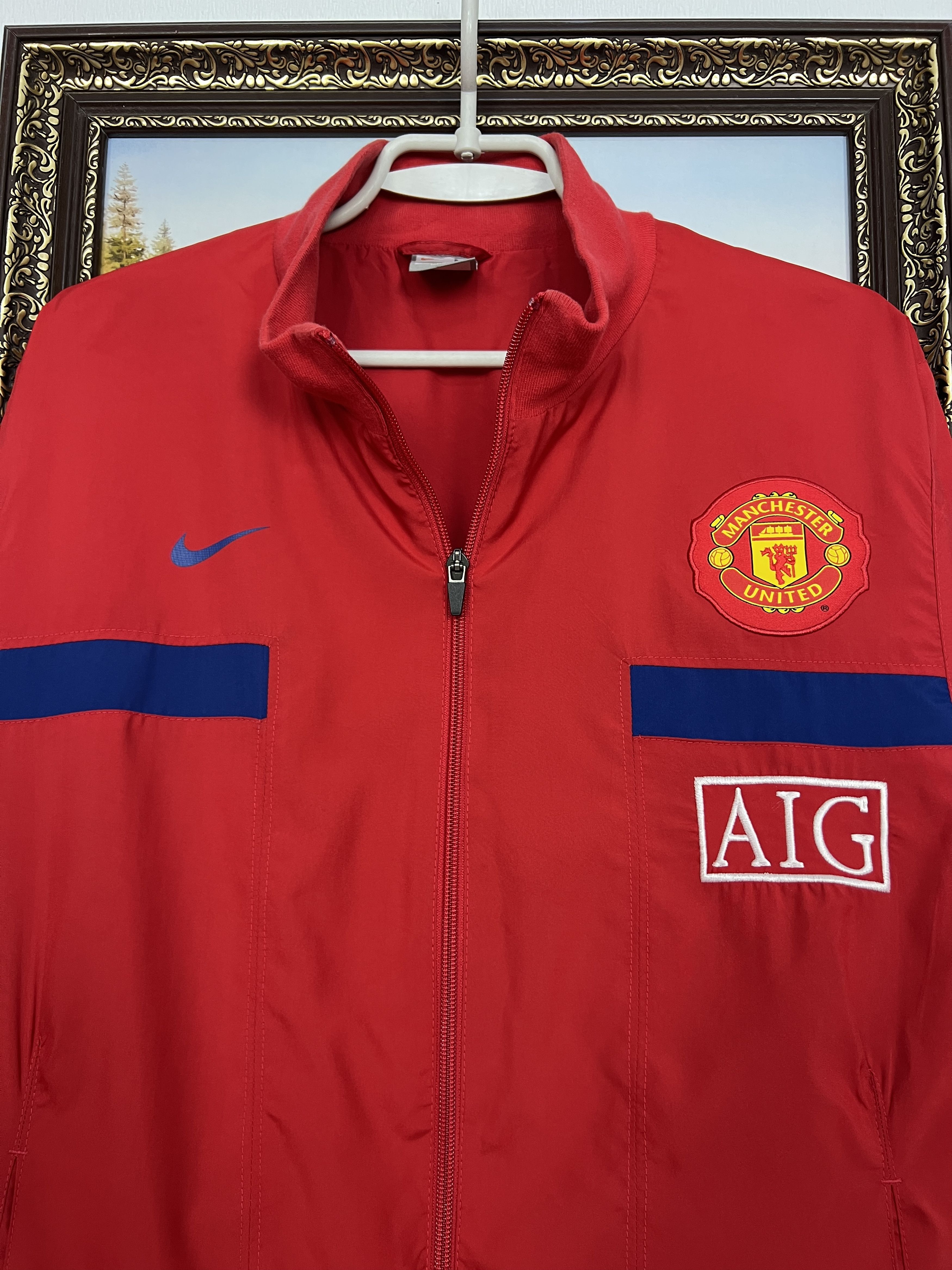 Nike Vintage Manchester United Football Jacket Soccer Track Top Size US M / EU 48-50 / 2 - 3 Thumbnail