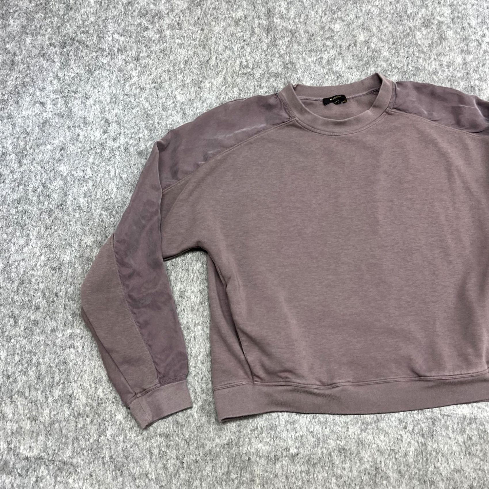 Massimo Dutti Massimo Dutti Sweatshirt Womens M Purple Raglan Pockets Crew Neck Size M / US 6-8 / IT 42-44 - 4 Thumbnail