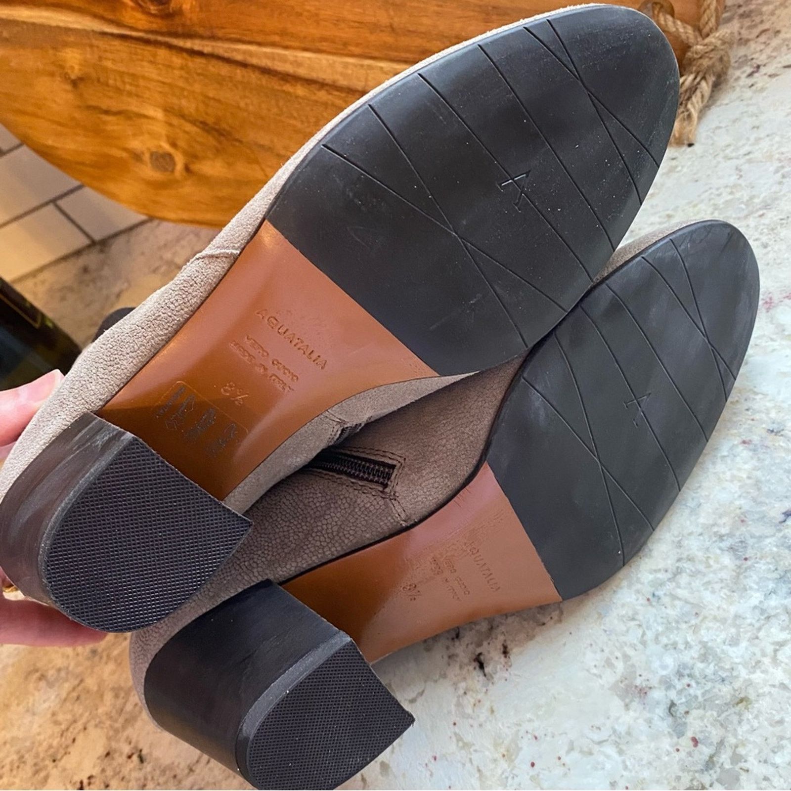 Aquatalia Aquatalia $398 Faylynn Weatherproof Suede Bootie | 8.5 EUC Size US 8.5 / IT 38.5 - 13 Thumbnail