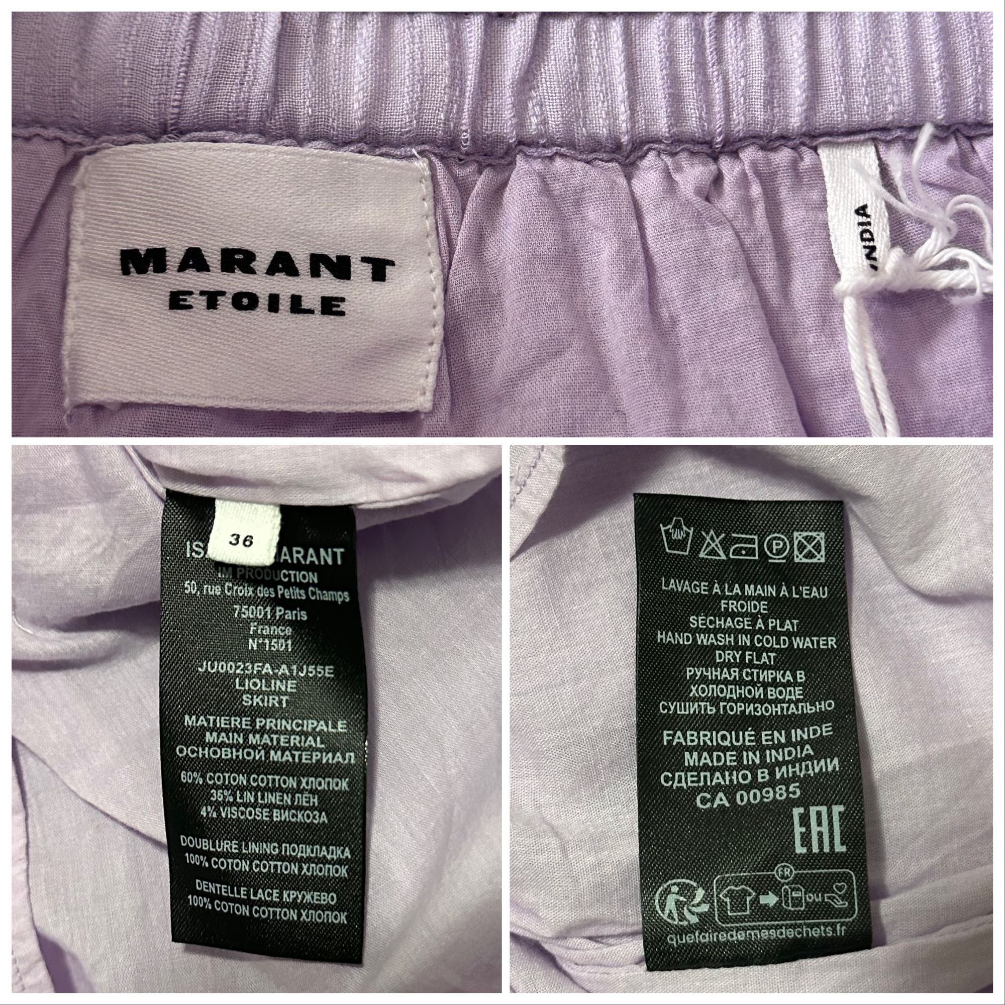 Isabel Marant Etoile Isabel Marant Etoile Lioline cotton-blend miniskirt, Size F Size 26" / US 2 / IT 38 - 3 Thumbnail