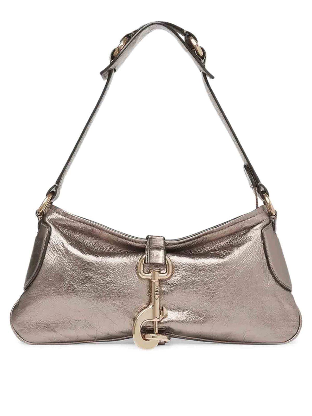 Chloe o1loc1c10226 Size: OS / Kerala Shoulder Bag in Shiny Grey Size ONE SIZE - 1 Thumbnail