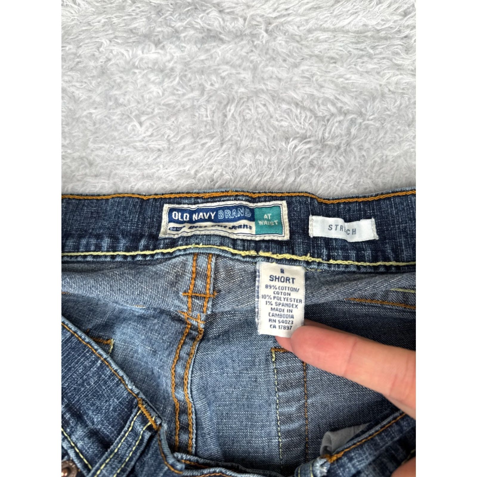 Old Navy Old Navy Jeans Womens 2 Short Blue Denim Bootcut Mid Rise Cotton Stretch 28x29 Size 26" / US 2 / IT 38 - 6 Thumbnail