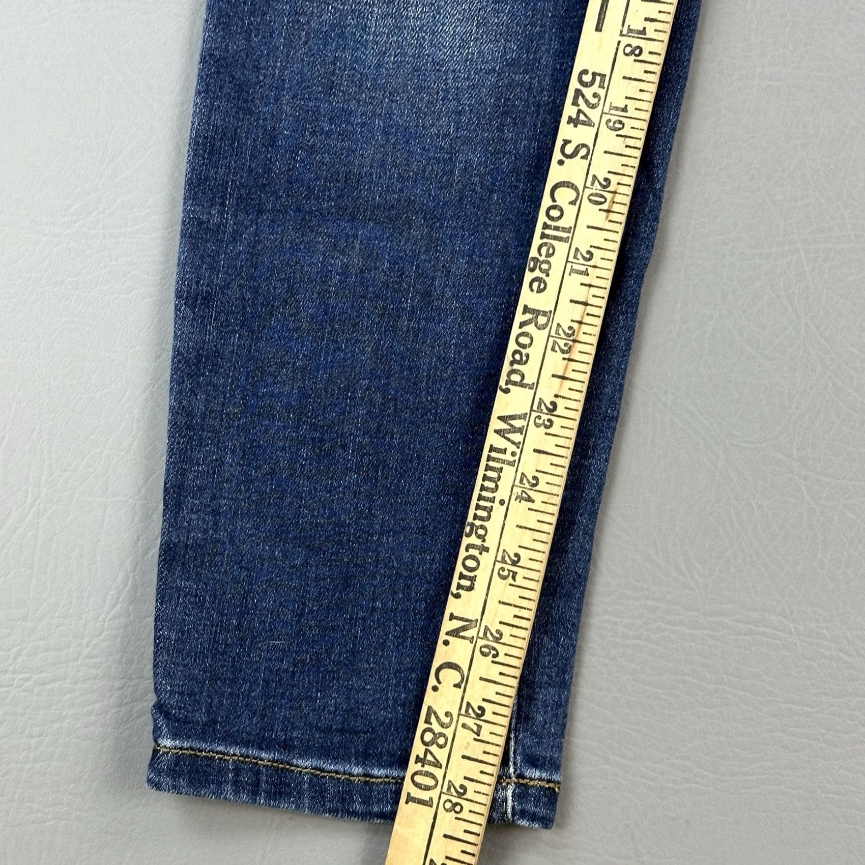 Denime Judy Blue Jeans Women's 13/31 Blue Denim Skinny Fit Stretch Mid Rise Casual Jeans Size 24" / US 00 / IT 34 - 3 Thumbnail