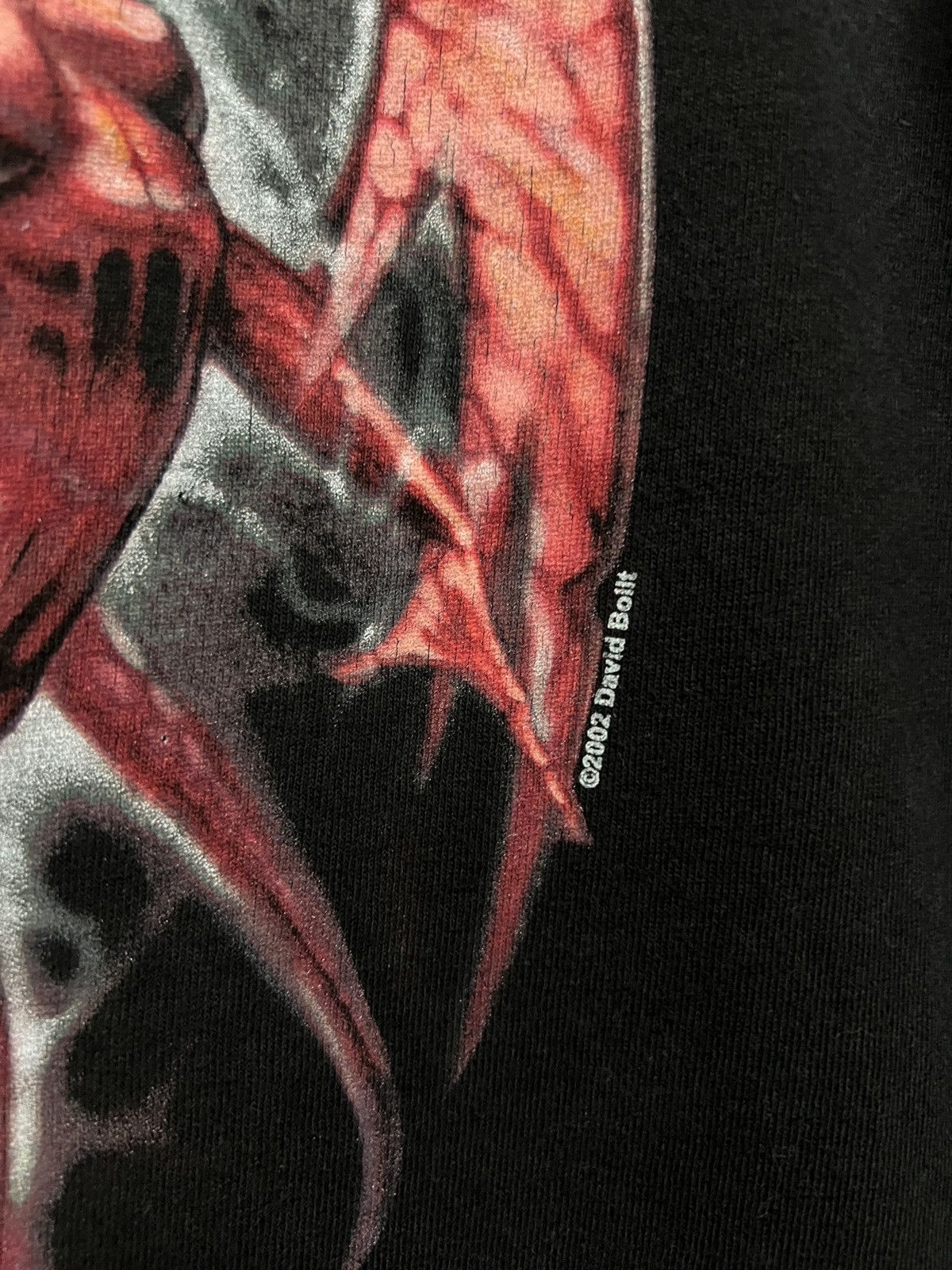 Vintage Y2K Vintage David Bollt Symmetry Red Goth Devil T-shirt M Size US M / EU 48-50 / 2 - 6 Thumbnail