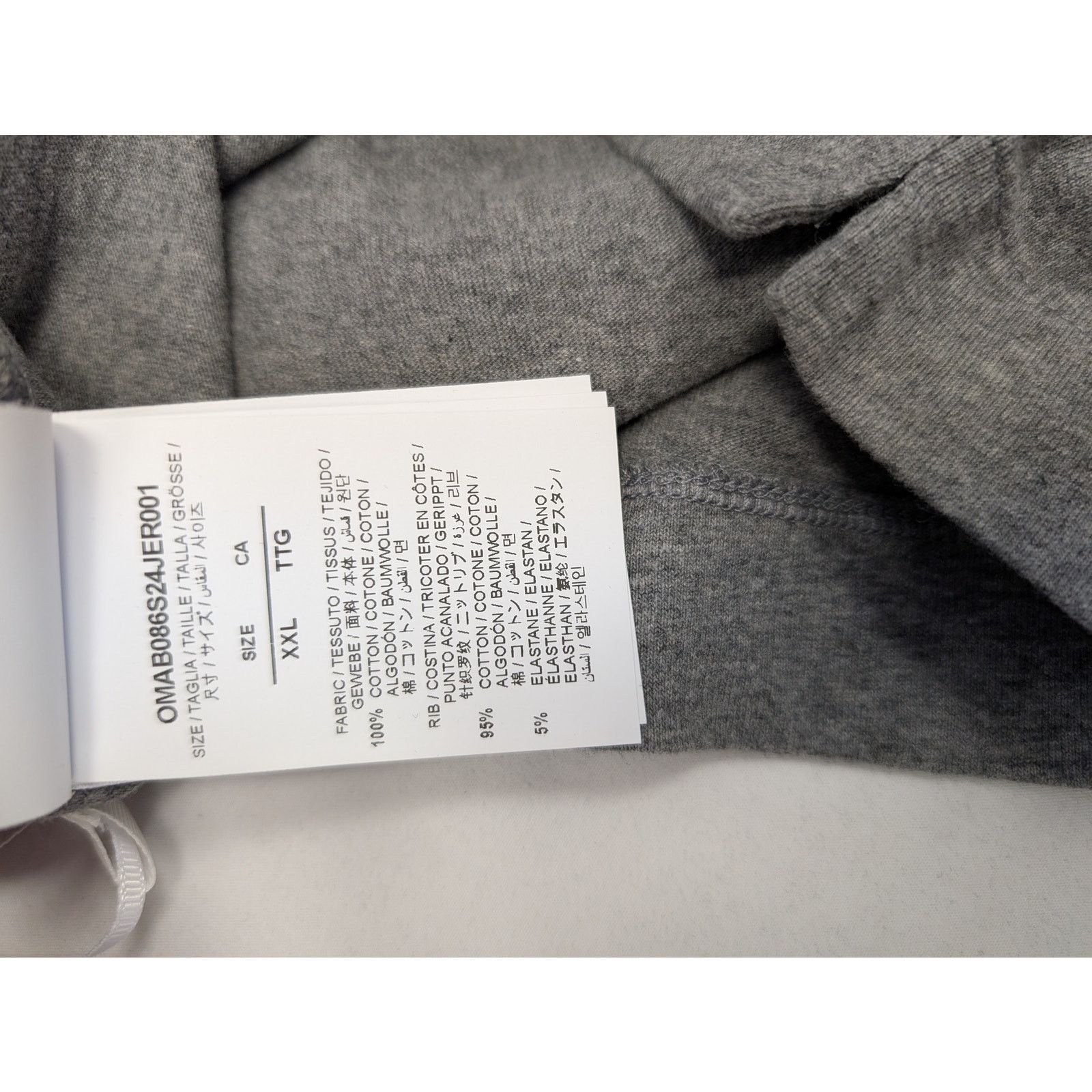 Off-White o1rshd1 23 Varsity Skate Long Sleeve Tee T-Shirt in Grey Size US XXL / EU 58 / 5 - 15 Thumbnail