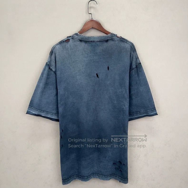 Balenciaga Balenciaga Distressed Double B Scissors Logo Short Sleeve Size US S / EU 44-46 / 1 - 2 Thumbnail