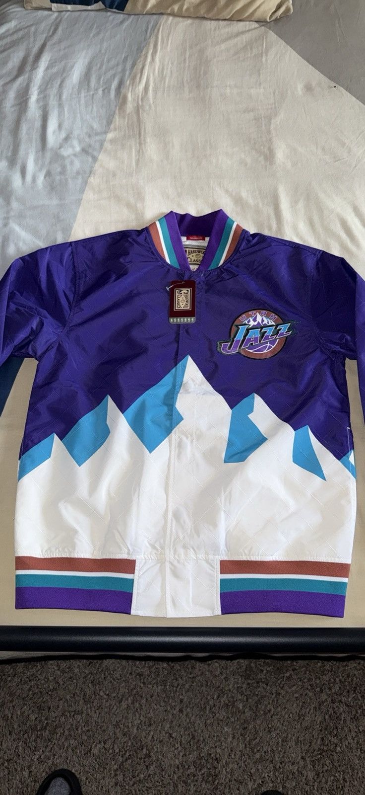 Mitchell & Ness NBA 75th. Anniversary Utah Jazz Warm Up Jacket Size US M / EU 48-50 / 2 - 1 Thumbnail