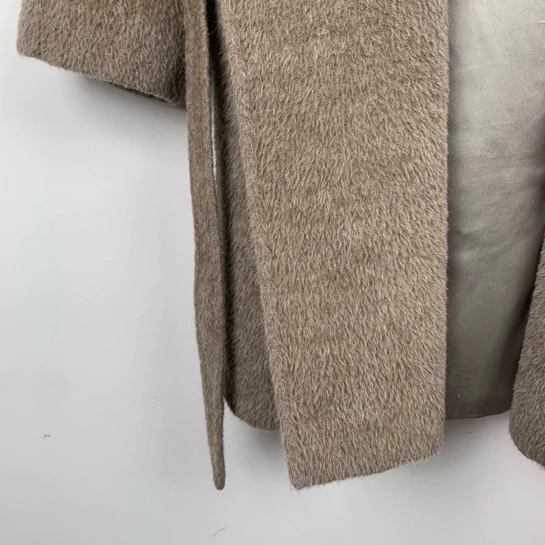 Max Mara Max Mara Coffee Alpaca Blended Wool Coat Size M / US 6-8 / IT 42-44 - 4 Thumbnail
