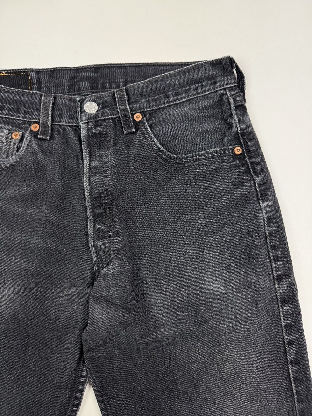 Levi's 1990’s Vintage Distressed Levi’s 501 Washed Gray Jeans Pants Size US 31 - 8 Thumbnail