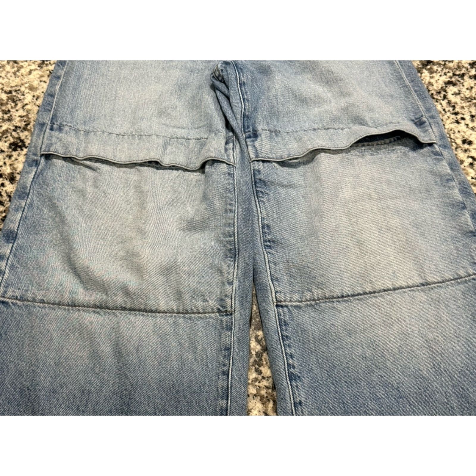 Madewell Madewell Jeans Superwide Leg Larkins Wash 100% Cotton Blue Size 26 Size 26" / US 2 / IT 38 - 6 Thumbnail