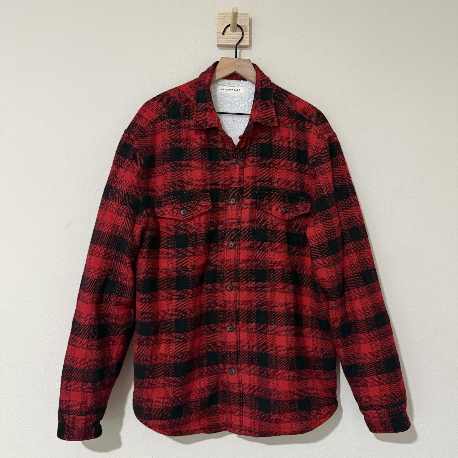 Aeropostale Aeropostale Jacket Men's L Red Plaid Button Down Size US L / EU 52-54 / 3 - 2 Thumbnail