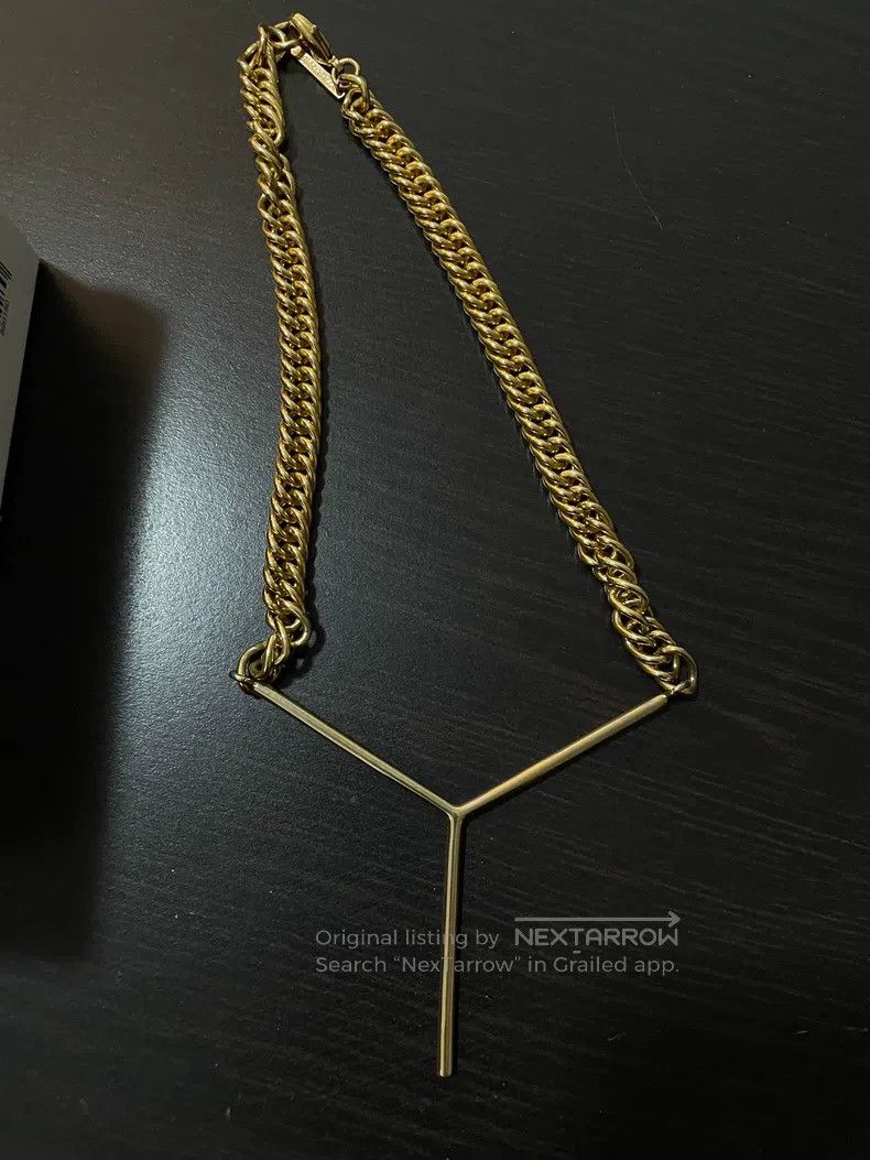 Y/Project Y/Project OS Gold Y logo thick necklace Size ONE SIZE - 1 Thumbnail