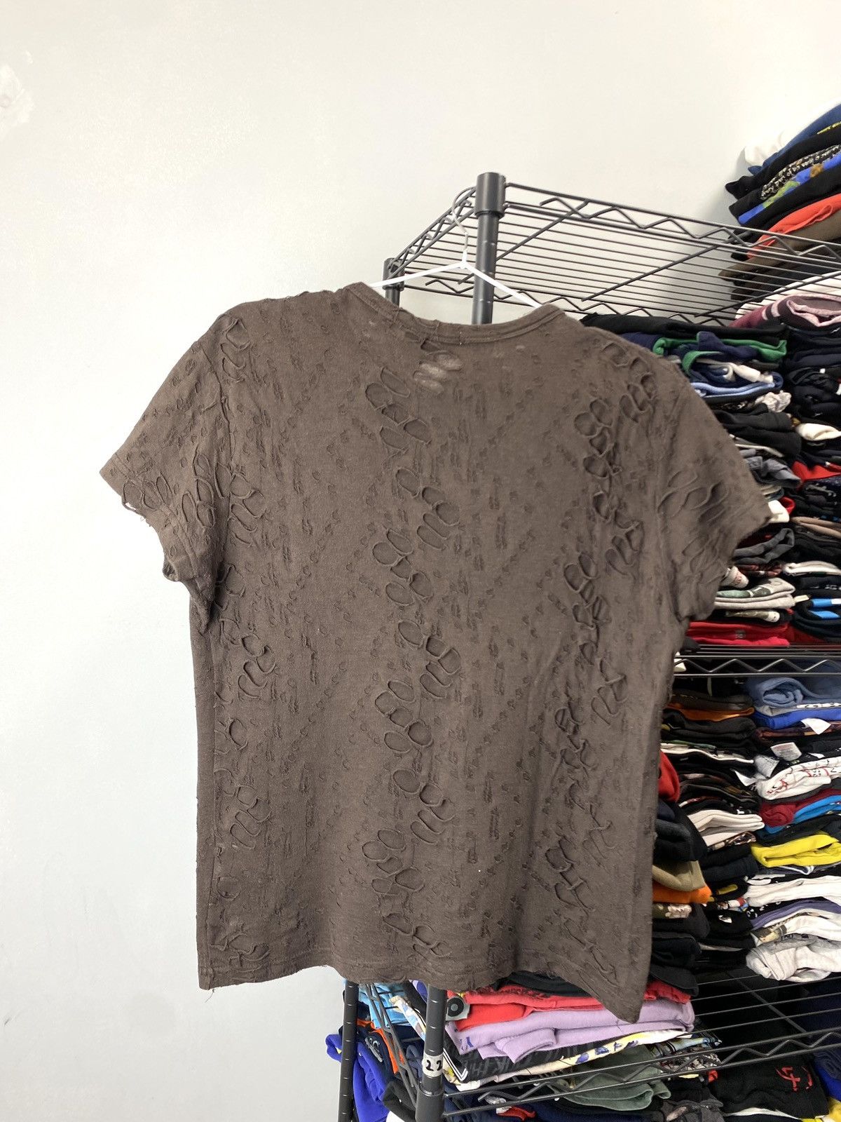 Hysteric Glamour Vintage Y2K Abstract Angel Mesh Printed T Shirt Size M / US 6-8 / IT 42-44 - 2 Thumbnail