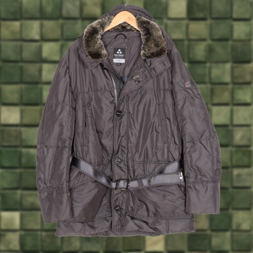 Peuterey PEUTEREY HURRICANE TXP 09 Goose Down Belted Jacket Men Size XXL Purple Jacket Mens XXL Down Belted Hooded Casual Travel Winter Size US XXL / EU 58 / 5 - 1 Thumbnail