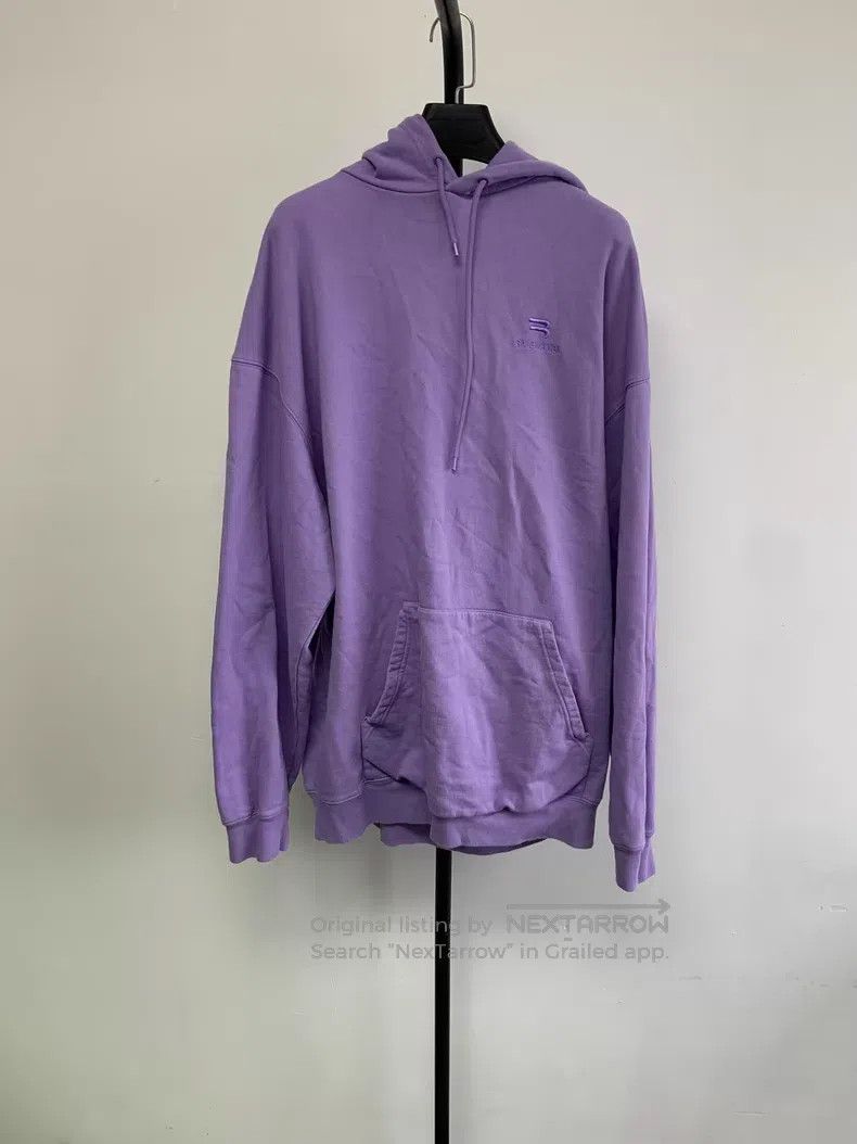 Other Balenciaga Solid Color Logo Embroidered Hooded Sweatshirt Size S / US 4 / IT 40 - 1 Thumbnail