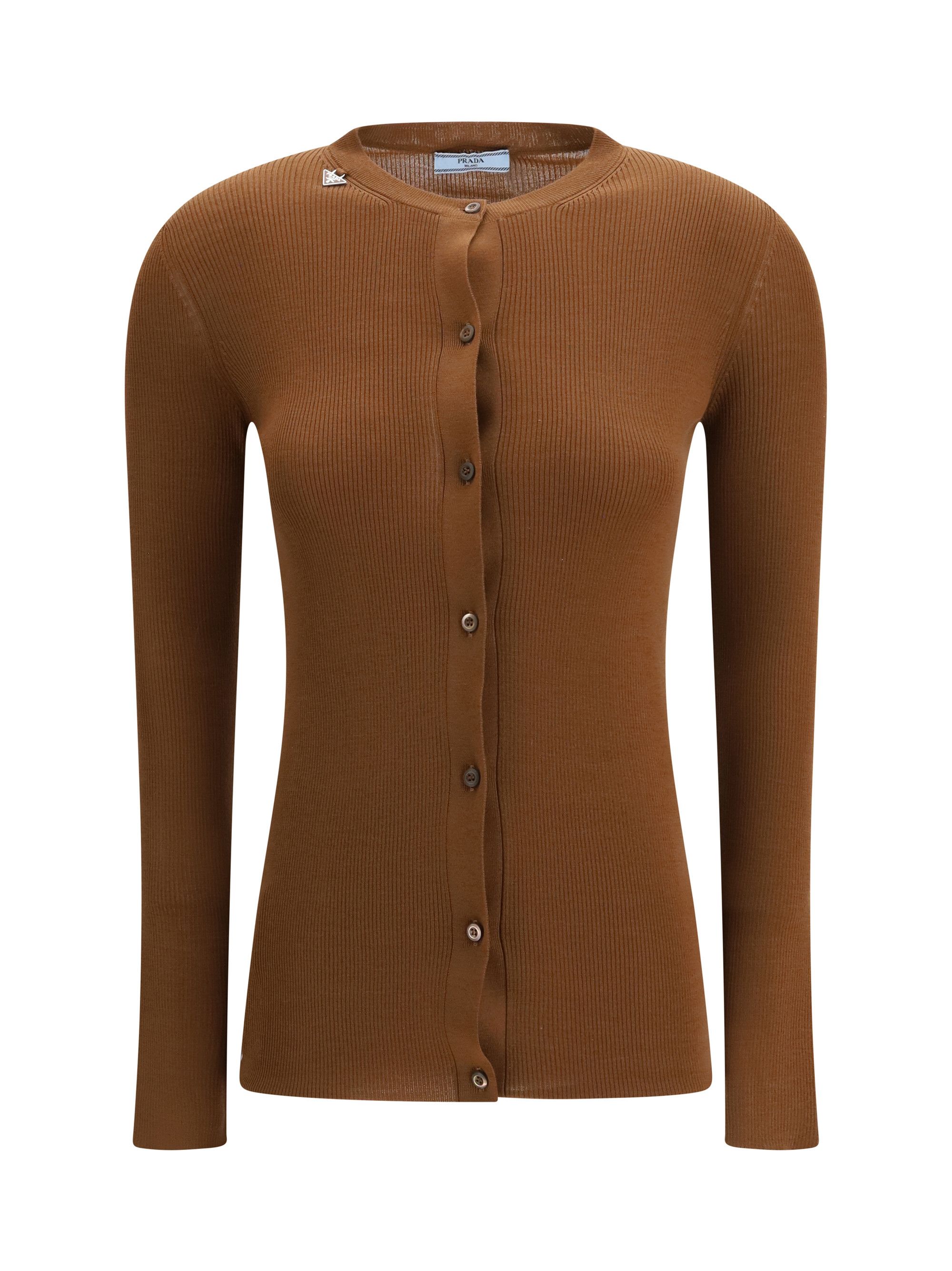 Prada Ribbed wool Cardigan Size M / US 6-8 / IT 42-44 - 1 Thumbnail