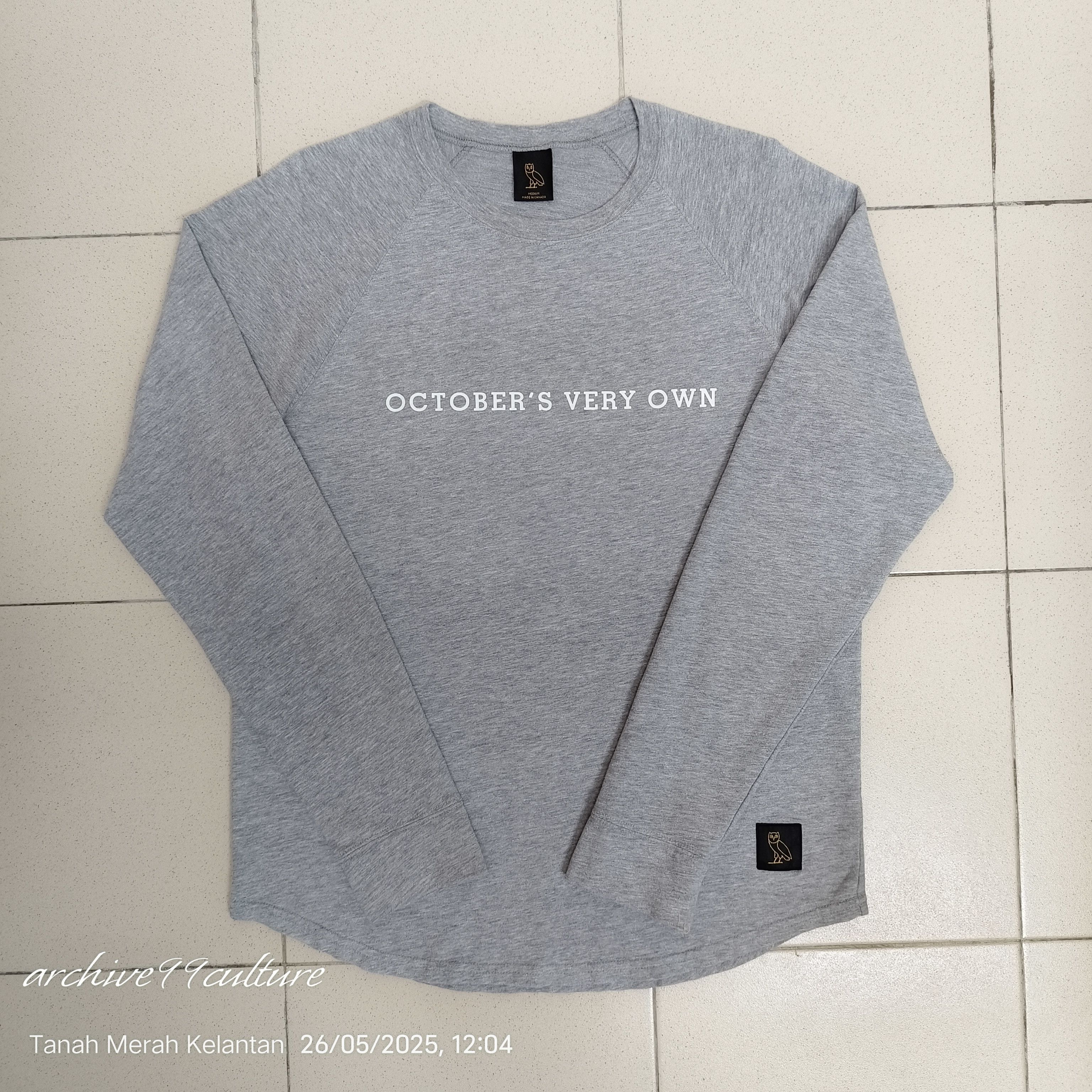 Drake OVO Spell out early label raglan style baseball shirt Size US M / EU 48-50 / 2 - 1 Thumbnail