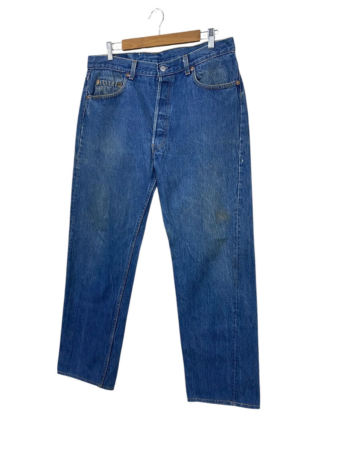 Levi's Vintage 80s levis 501 denim W35 L32 Size US 35 - 6 Thumbnail