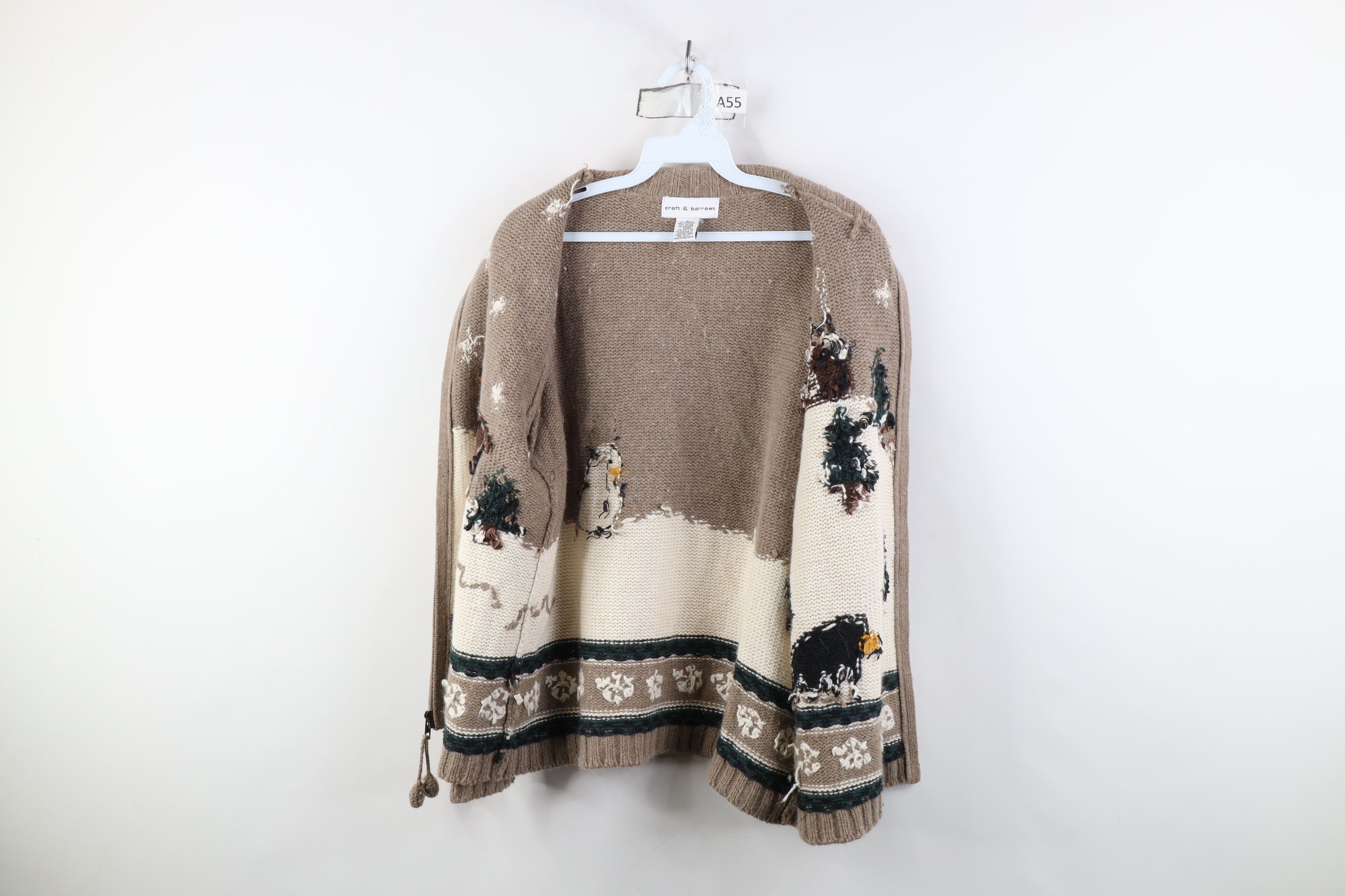 Vintage Vintage 90s Streetwear Christmas Cabin Zip Cardigan Sweater Size M / US 6-8 / IT 42-44 - 11 Thumbnail