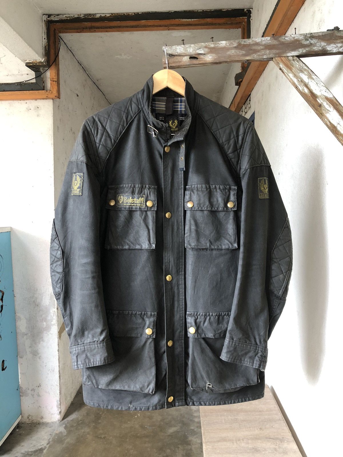 Vintage Belstaff Distressed Trialmaster Waxed Jacket