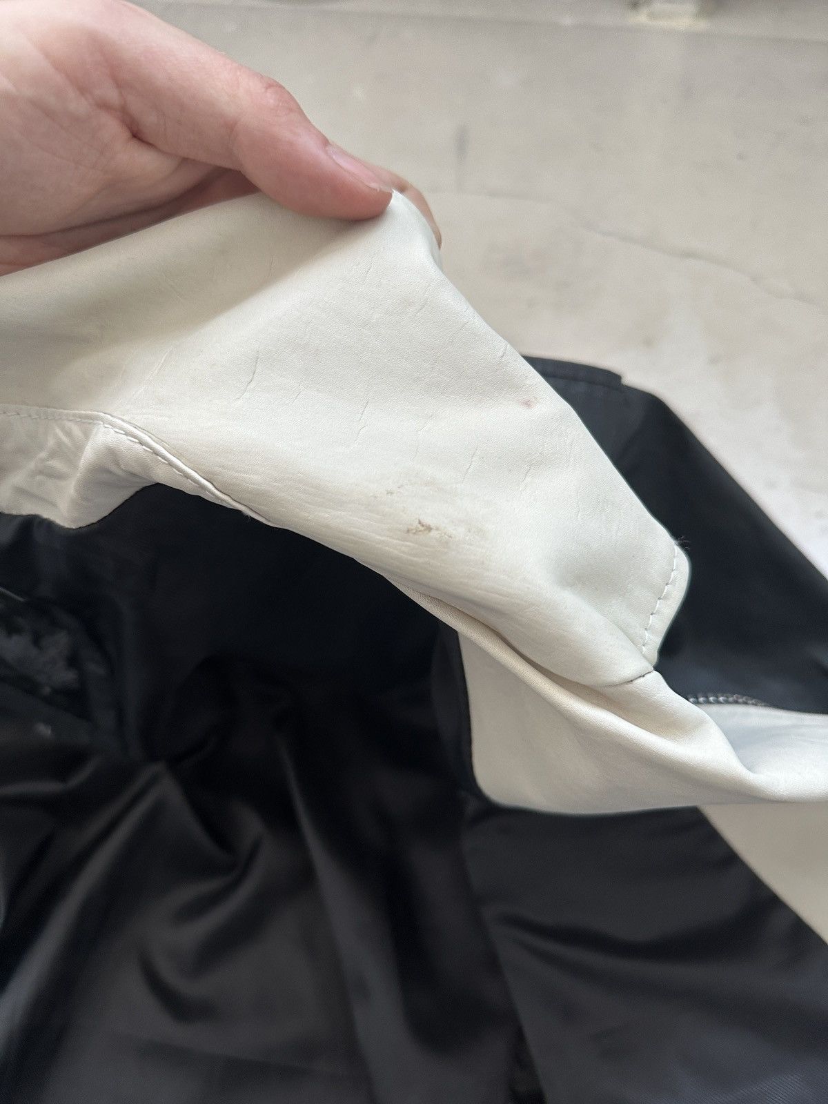 Designer × Diesel Diesel Waxed cotton and leather ramone biker jacket Y2K Size US XL / EU 56 / 4 - 18 Thumbnail