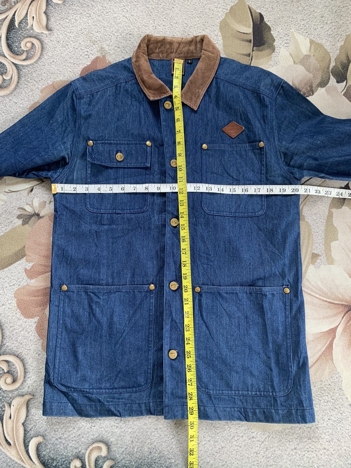 Japanese Brand Donuts 45 Buttons HANDMADE Denim Jacket Size US L / EU 52-54 / 3 - 10 Thumbnail