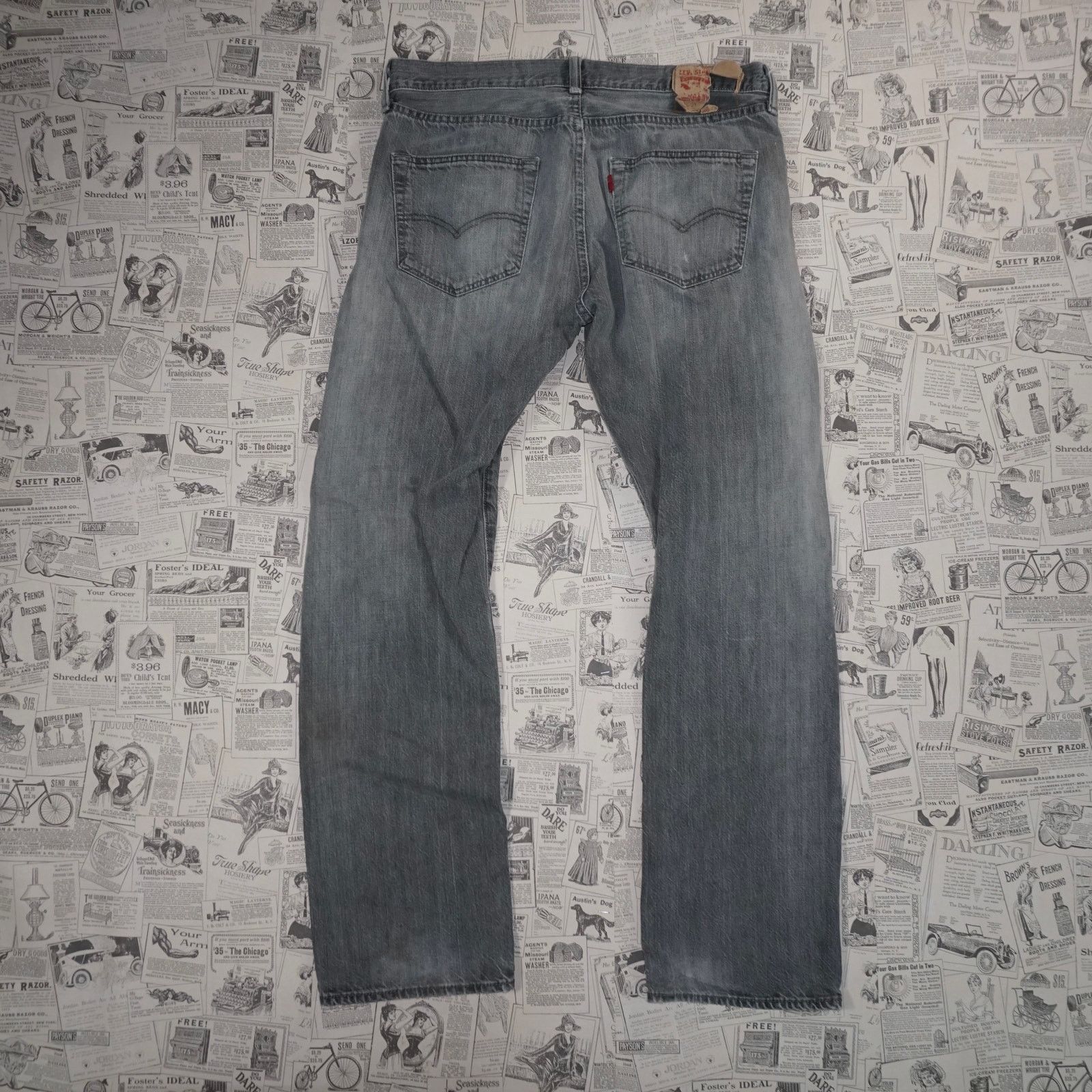 Levi's 34x32 - Vintage Y2K Levi’s 501 super faded distressed pants Size US 34 / EU 50 - 1 Thumbnail