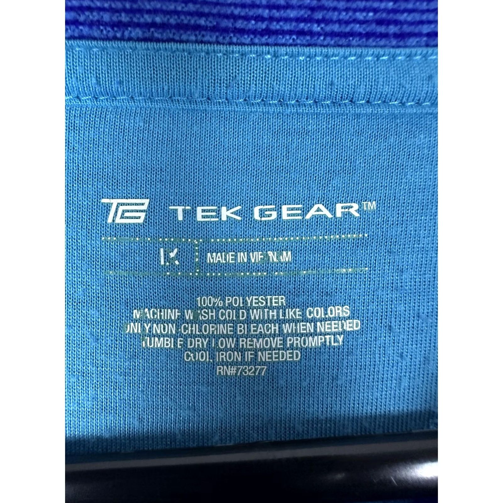 Tek Gear Tek Gear Pullover Mens Large Blue Quarter Zip Long Sleeve Pocket Athletic Top Size US L / EU 52-54 / 3 - 2 Thumbnail