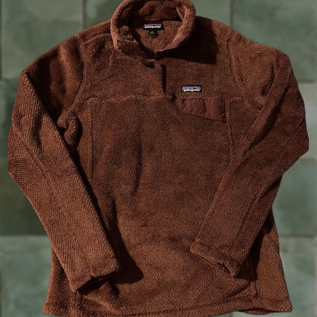 Patagonia Patagonia Women's Large Re Tool Snap T Fleece Pullover Burgundy Jacket Size L / US 10 / IT 46 - 1 Thumbnail