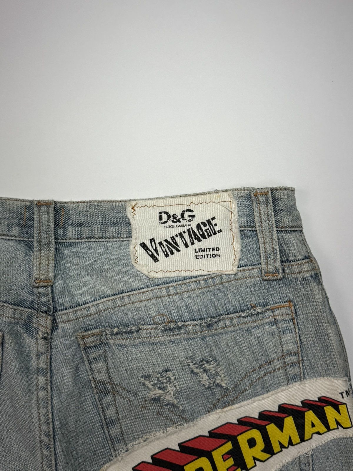Dolce & Gabbana 2005 Dolce & Gabbana Superman distressed jeans. Size US 36 / EU 52 - 4 Thumbnail
