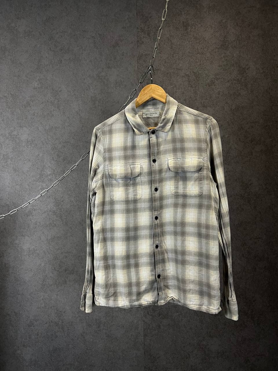 Allsaints Allsaints designer pocket shirt Size US S / EU 44-46 / 1 - 1 Thumbnail