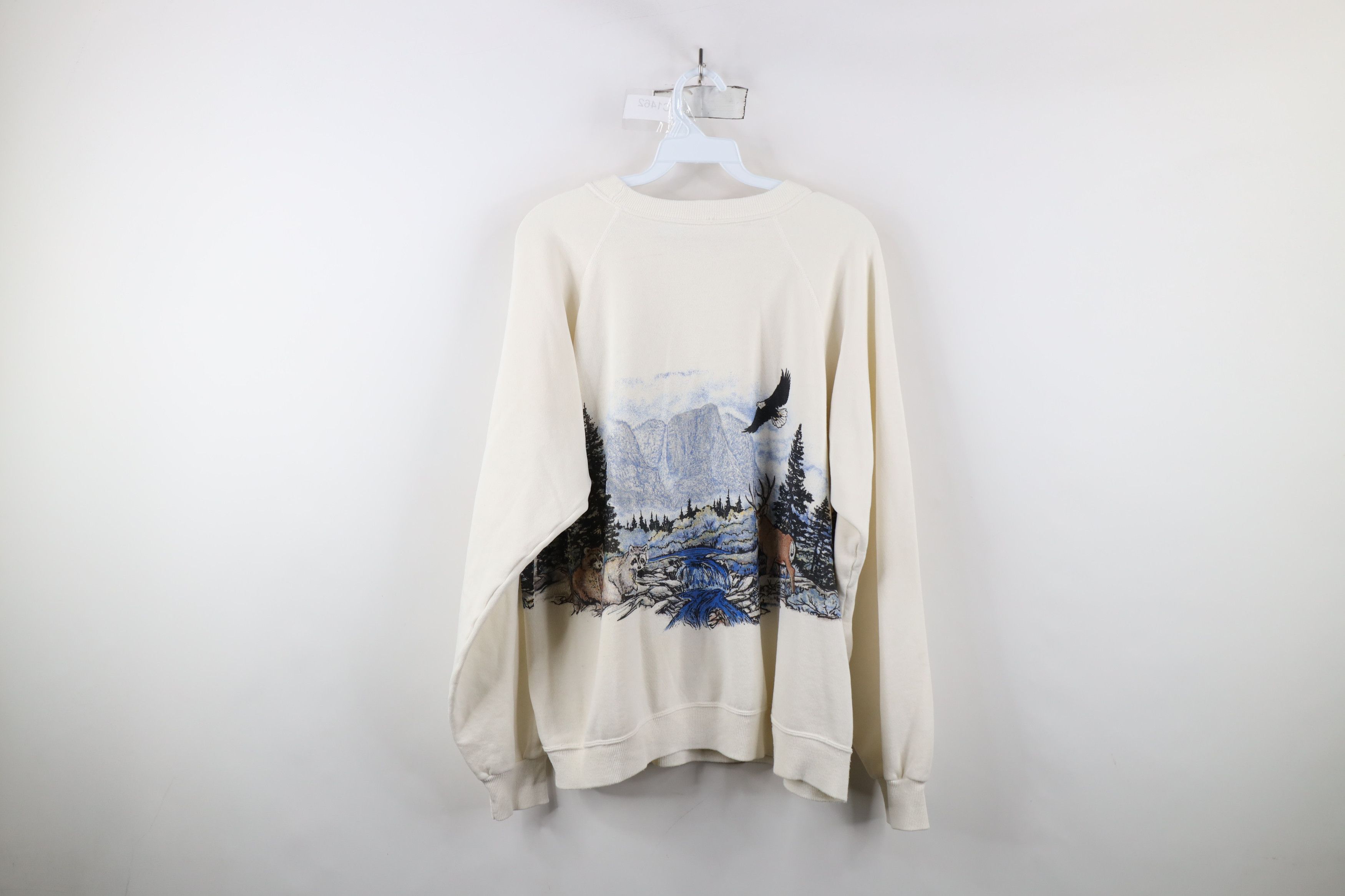 Vintage Vintage 90s Streetwear Nature All Over Print Sweatshirt USA Size US XL / EU 56 / 4 - 12 Thumbnail
