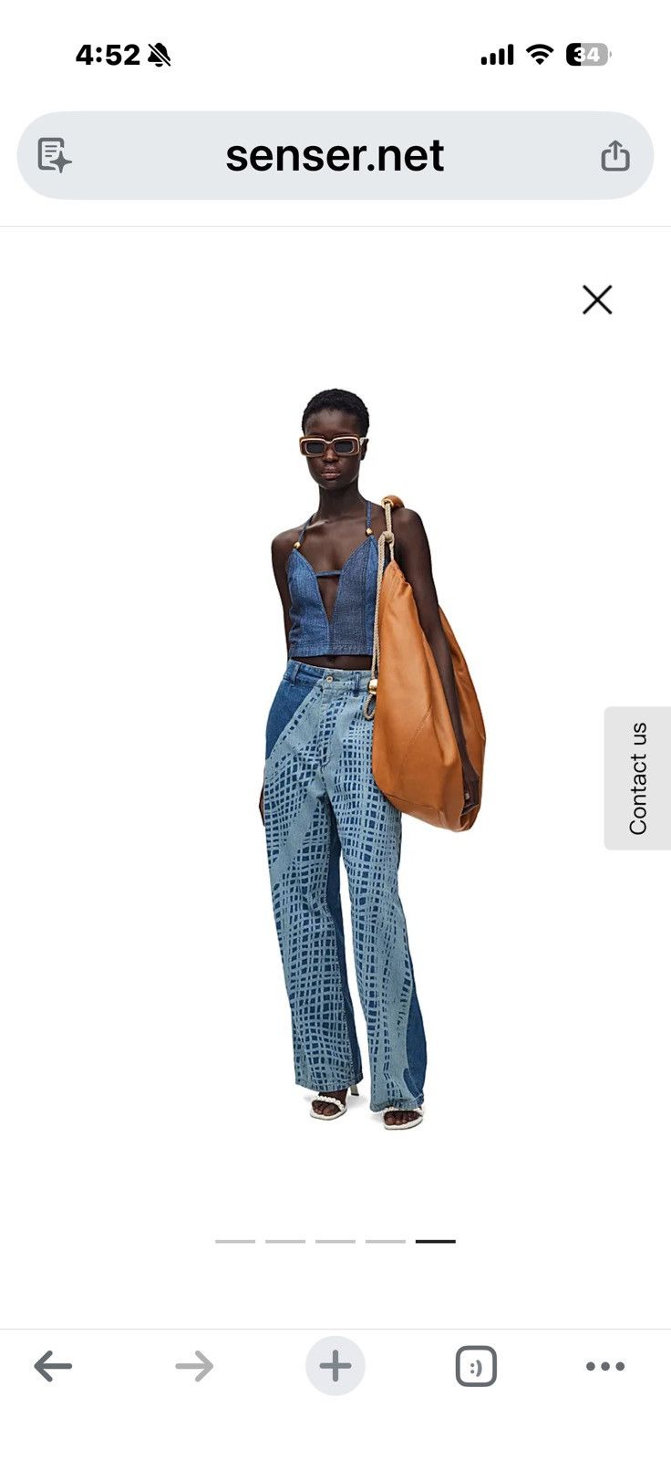 Loewe Loewe wide leg jeans new current style size 6-8 Size 27" / US 4 / IT 40 - 8 Thumbnail