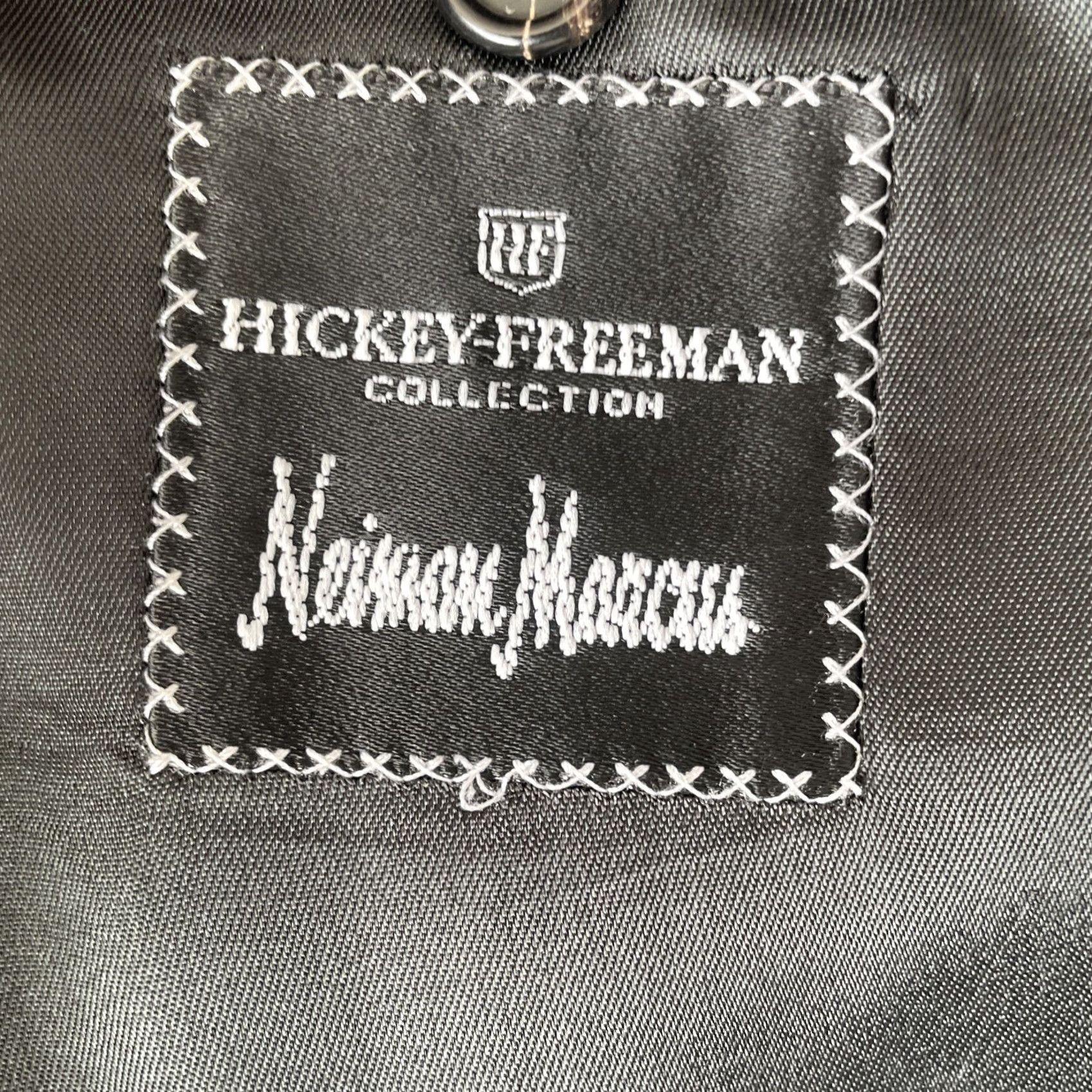 Loro Piana Hickey Freeman Loro Piana Super 120s Sport Jacket Coat Mens 44R Pinstripe Blazer Single-Breasted 2-Button Notch Wool Gray Navy? Size 44R - 3 Thumbnail