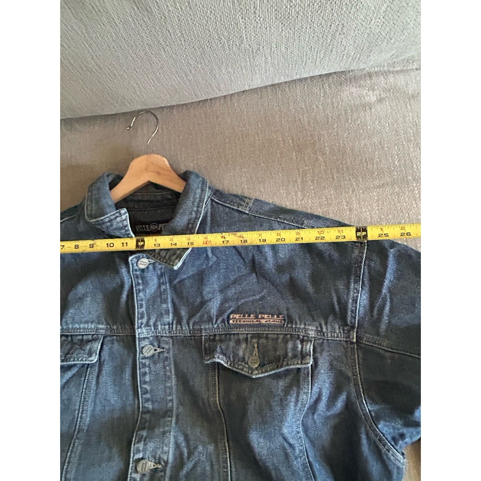 Pelle Pelle PELLE PELLE Marc Buchanan Y2K Denim Jacket XXL Blue Trucker Size US XXL / EU 58 / 5 - 15 Thumbnail