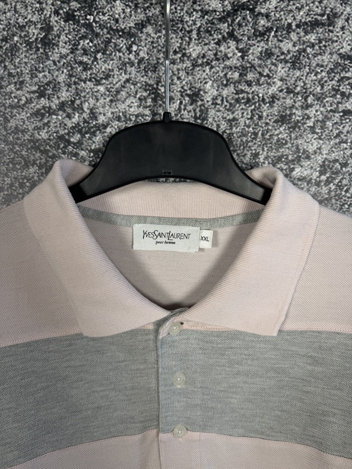 Yves Saint Laurent Men’s Yves Saint Laurent Striped Polo Shirt Vintage Size XXL Size US XXL / EU 58 / 5 - 7 Thumbnail