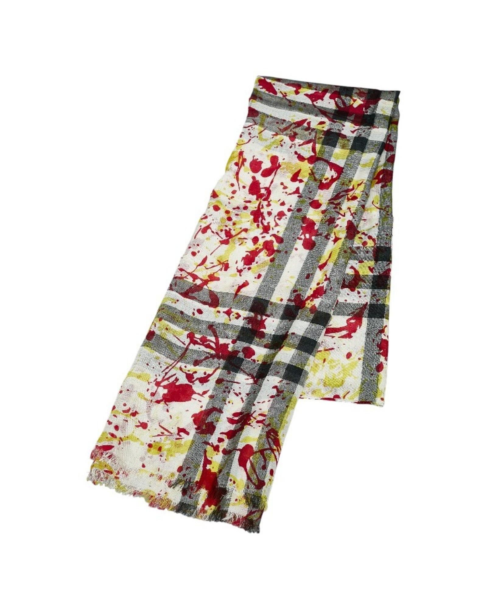 image of Burberry Luxury Wool And Silk Beige Stole, Women's