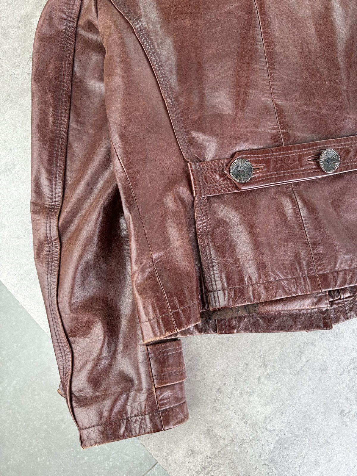 Japanese Brand Vintage Leather Jacket Size S / US 4 / IT 40 - 15 Thumbnail