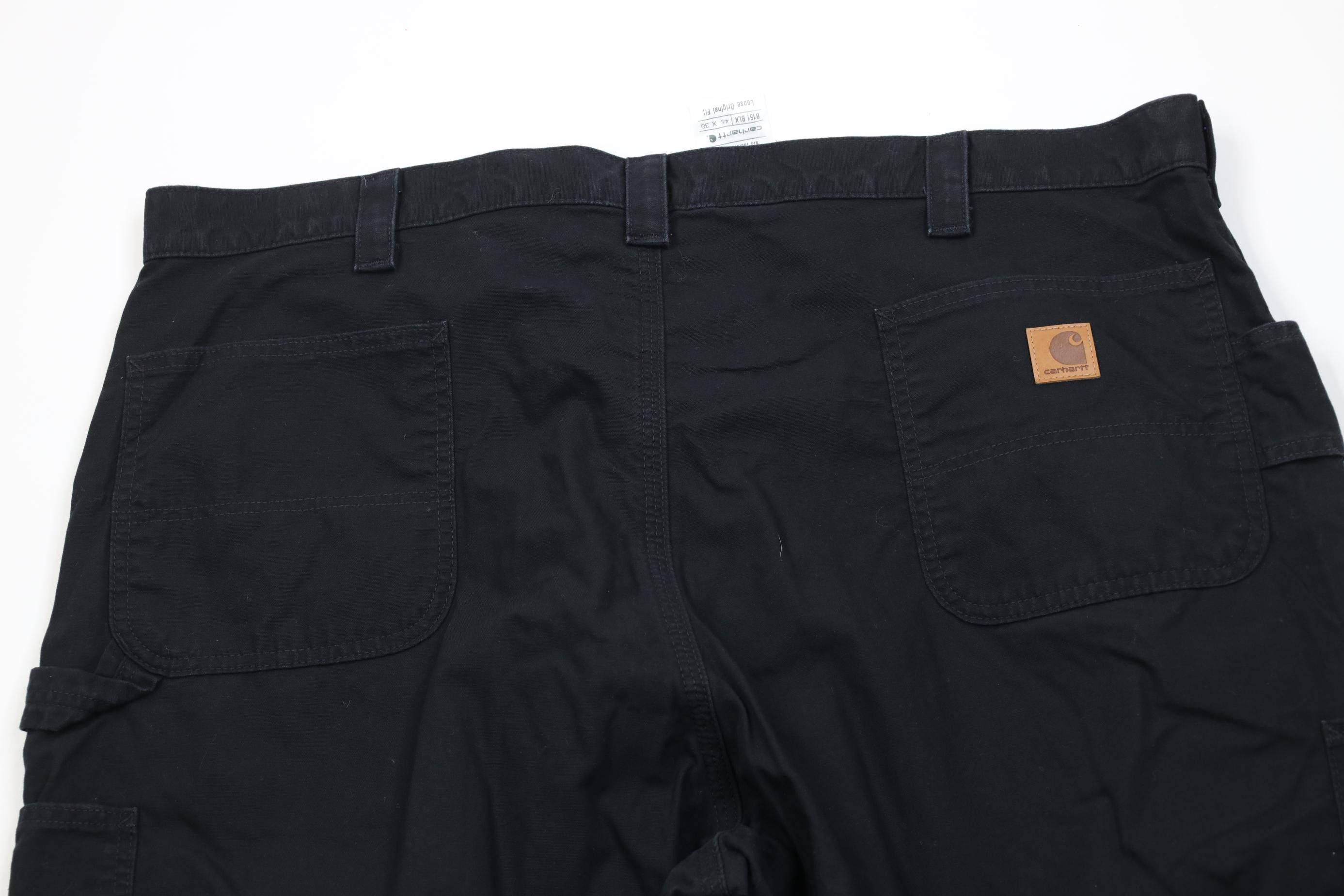 Carhartt Vintage Y2K Carhartt Loose Fit Wide Leg Dungaree Pants Black Size US 44 / EU 60 - 9 Thumbnail