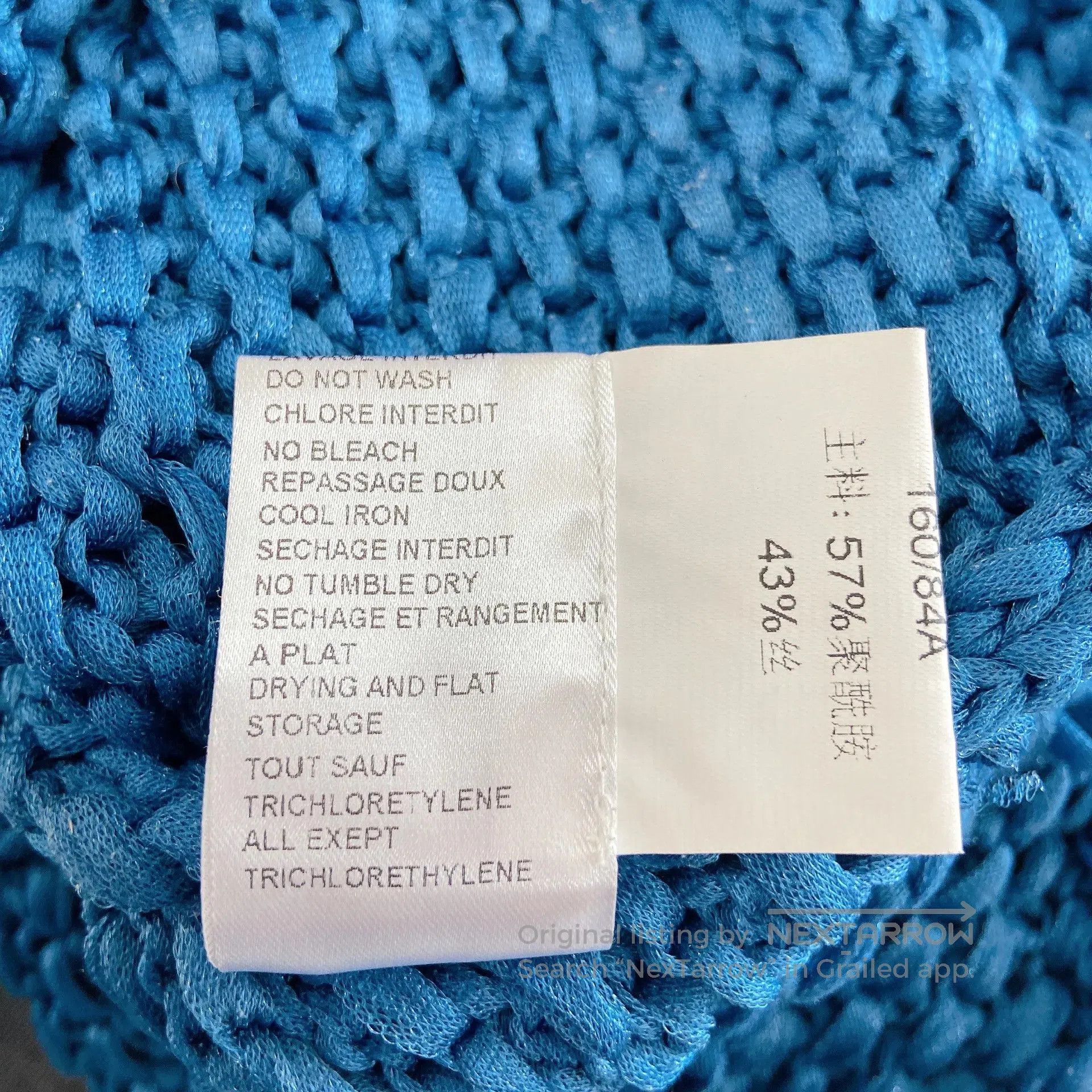 Balmain Balmain Blue Crew Neck Knit Top. Size XS / US 0-2 / IT 36-38 - 7 Thumbnail