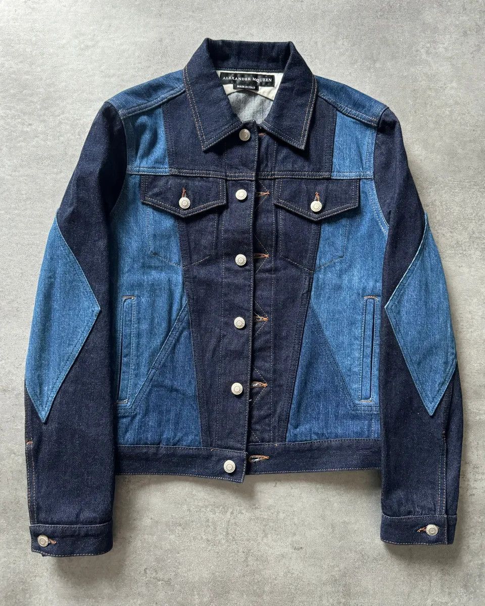 Alexander McQueen AW2017 Alexander McQueen Blue Juxtaposition Denim Jacket Size US S / EU 44-46 / 1 - 3 Thumbnail