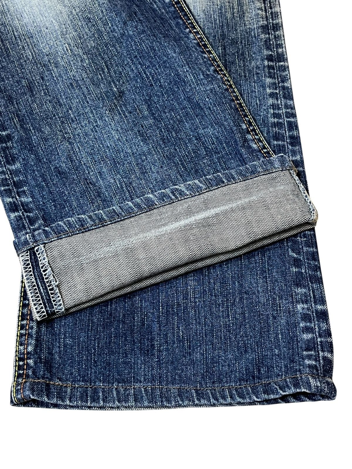 Edwin Vintage y2k EDWIN 503 BLUE TRIP straight cut whiskers jeans Size US 31 - 13 Thumbnail