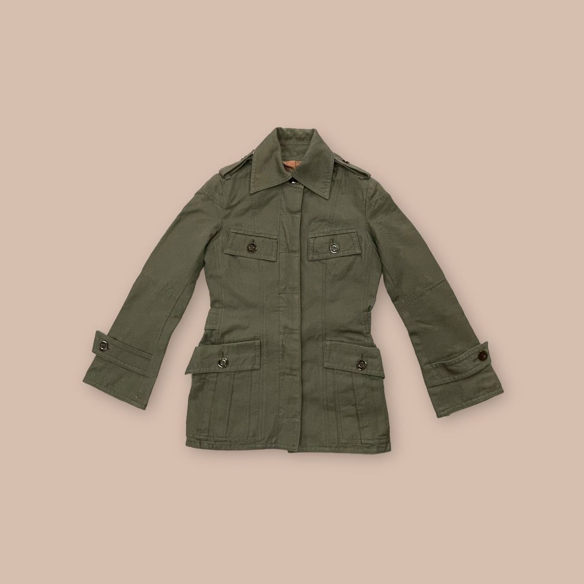 image of Hysteric Glamour Military Jacket in Green, Women's