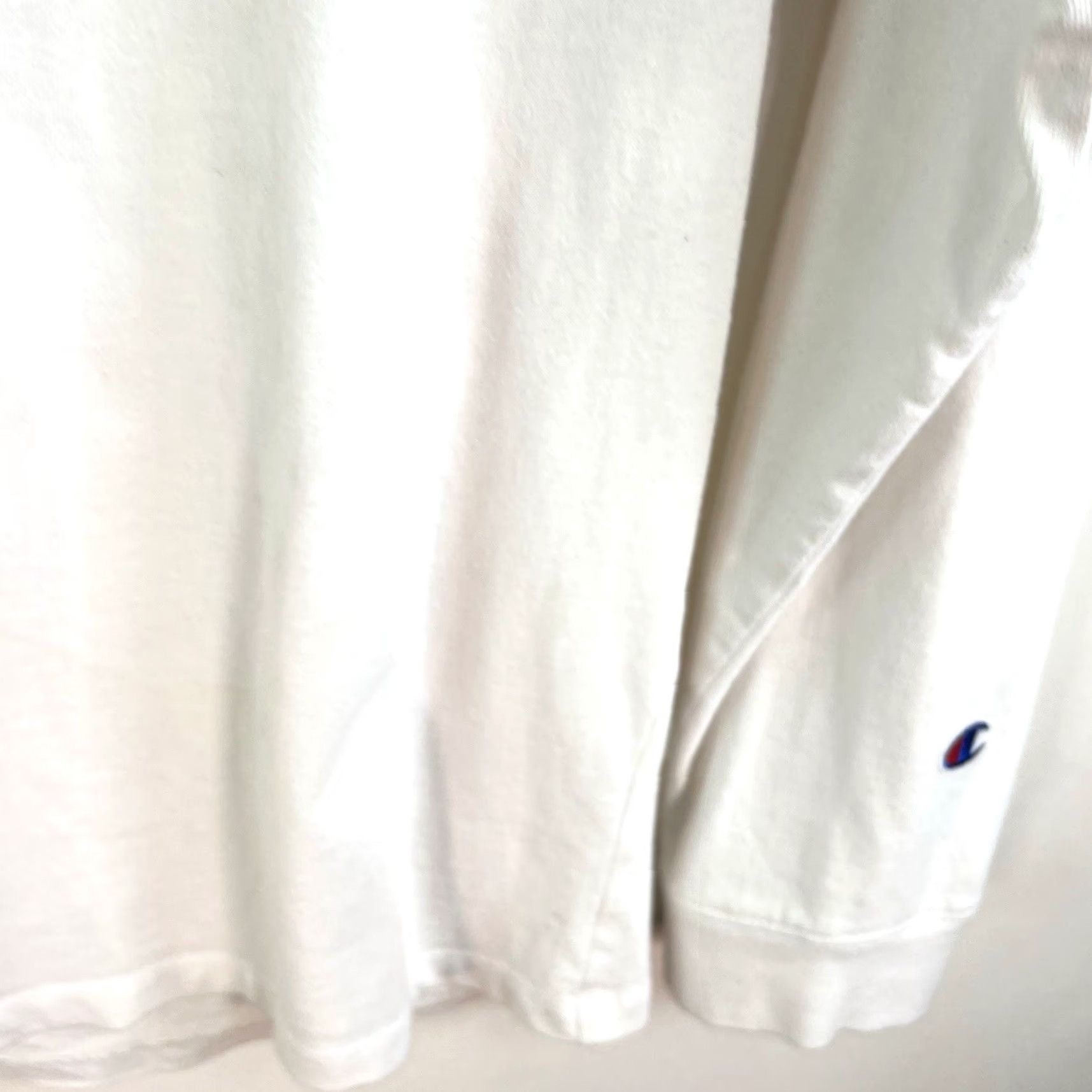 Champion VINTAGE Champion Long Sleeve Crew Neck Shirt Mens XL White Cotton Logo All Seasons Size US XL / EU 56 / 4 - 3 Thumbnail