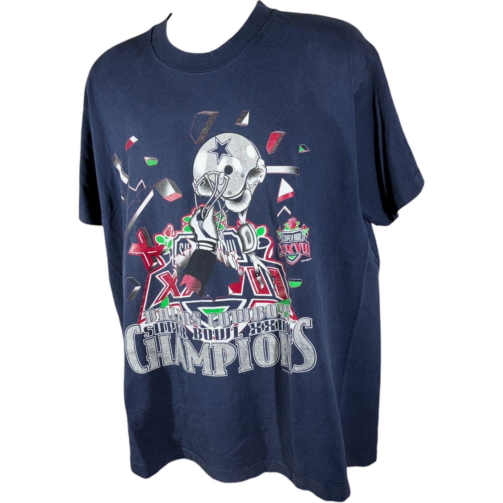 Nutmeg Vintage Dallas Cowboys Super Bowl XXVII Champions Tee Size US XL / EU 56 / 4 - 3 Thumbnail