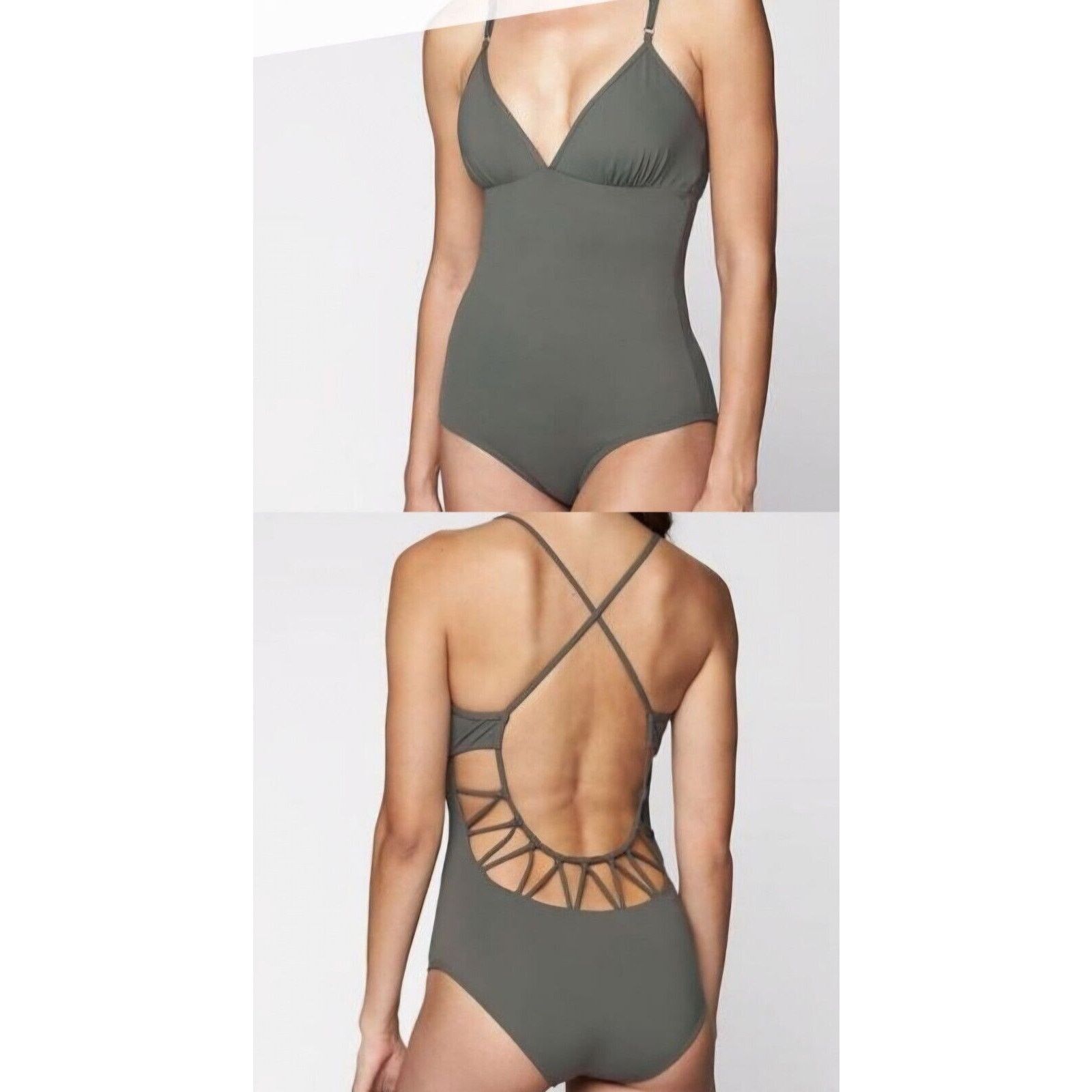 Athleta Athleta Keyhole One Piece Quick Dry Navy Blue Swimsuit M Size ONE SIZE - 1 Thumbnail
