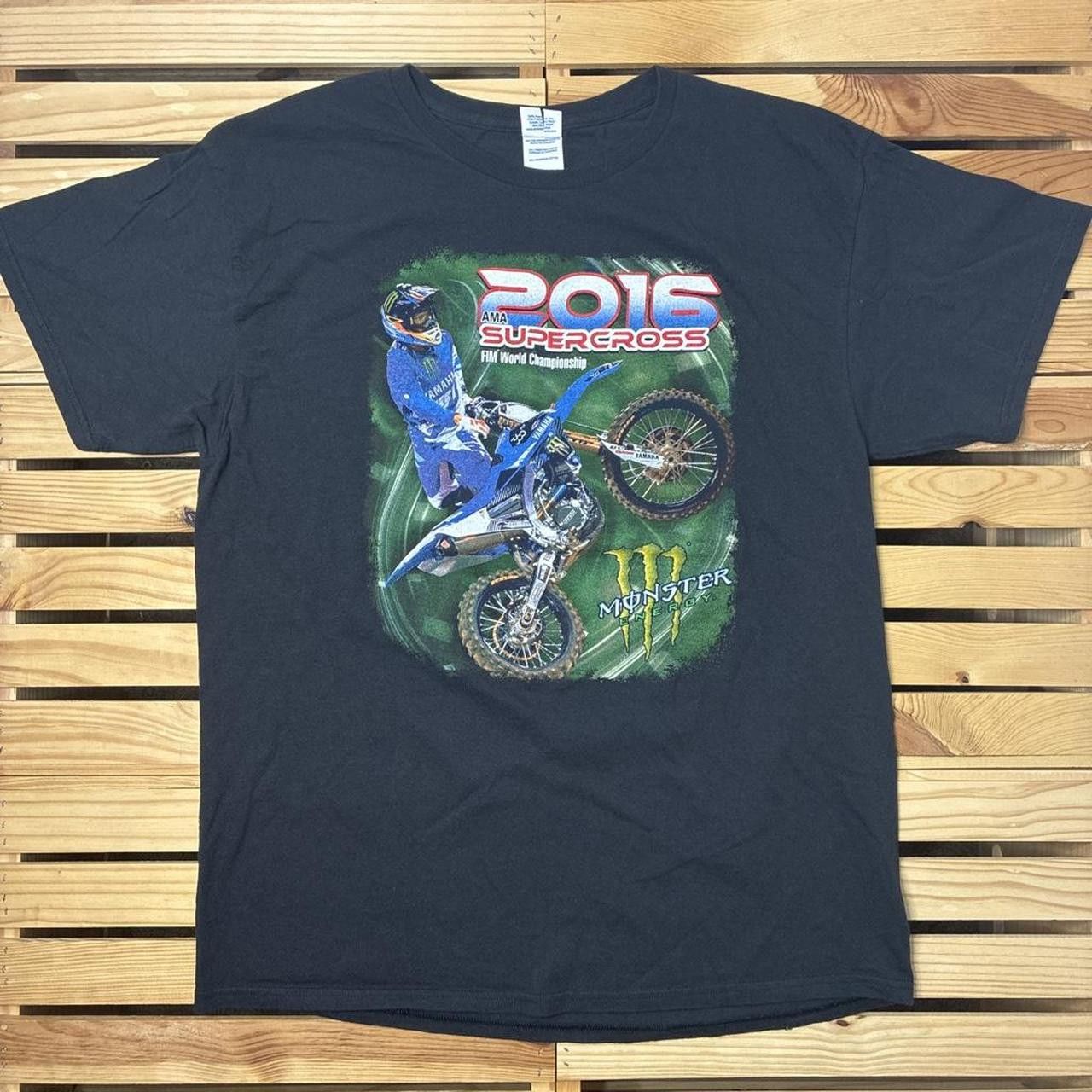 Delta AMA Supercross x Monster Energy 2016 Black MX Tee Size XL | Grailed